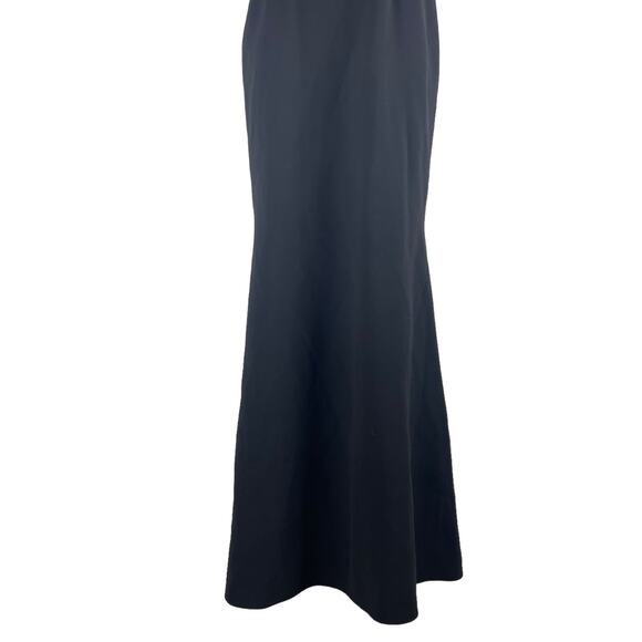 Jill Stuart Square Neck Waist Cut Out Evening Gown Maxi Dress Black Size 4 - Picture 6 of 9